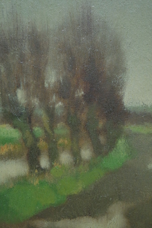 Joop Kropff (1892-1979) - olieverf op board - landschap Westland kopen? Bied vanaf 225!