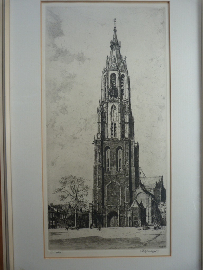  H.E. Roodenburg  -  Delft  -  St. Ursulatoren ( Nieuwe Kerk ) kopen? Bied vanaf 1!