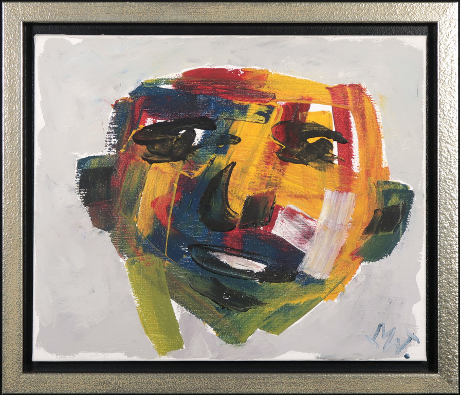 Martin van Wordragen: Olieverf op doek, Voetbalhoofd - Ingelijst kopen? Bied vanaf 400!