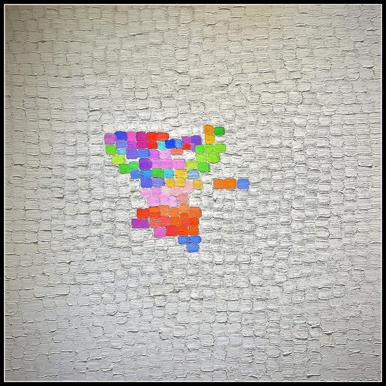 Jaap Hillenius : "Schellicht " 1994 olieverf op linnen verkocht voor € 600!