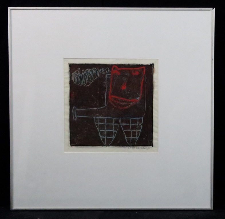 Onno de Graaf: Monotype, Zonder titel - Ingelijst kopen? Bied vanaf 1!
