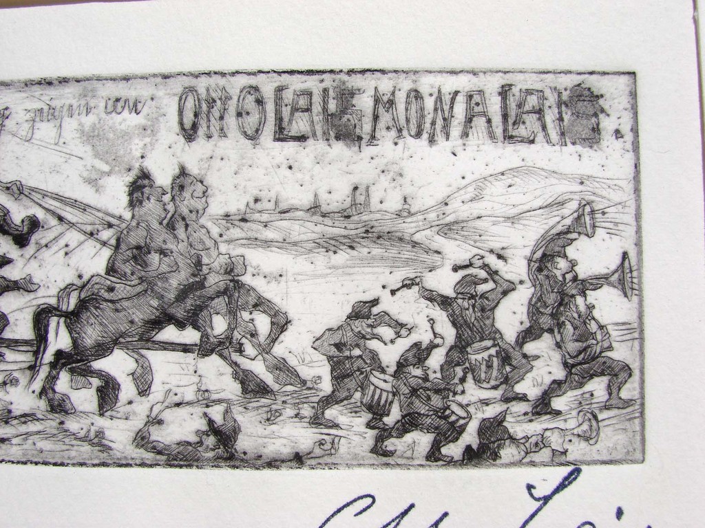 Otto Lais, ets, uitnodiging ? kopen? Bied vanaf 15!