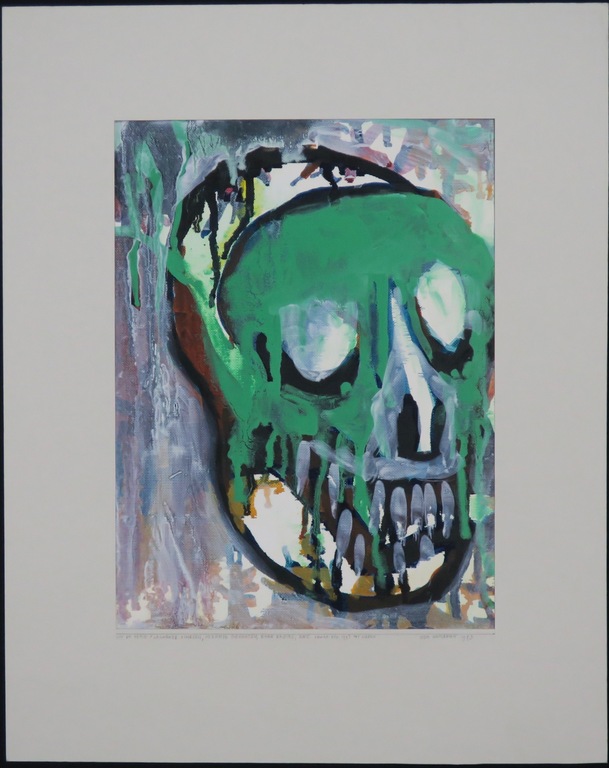 Oda Harleman: Olieverf op papier, Uit de serie lachende schedels 2 kopen? Bied vanaf 1!