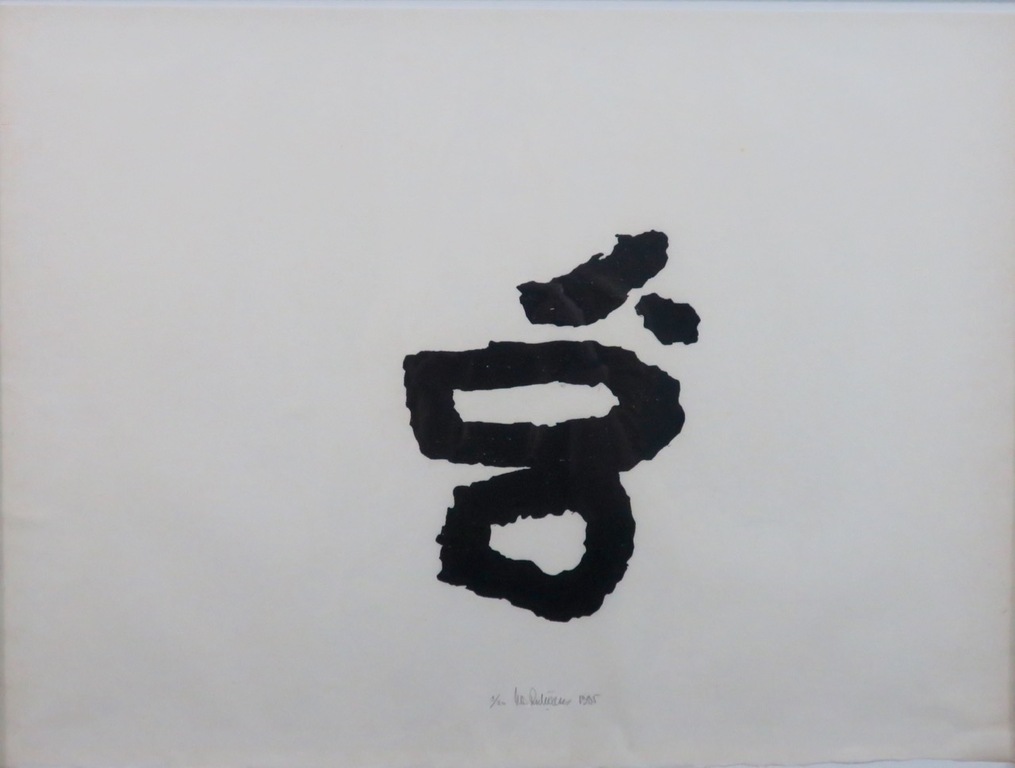 Cees Andriessen: Houtsnede, Z.T. (Zwart) - Ingelijst kopen? Bied vanaf 35!