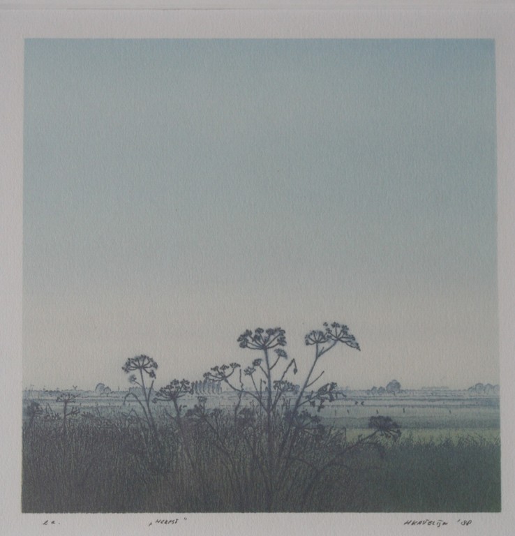 Henk Kastelijn - 2 zeefdrukken - 'Zomer' en 'Herfst' - gesigneerd kopen? Bied vanaf 40!