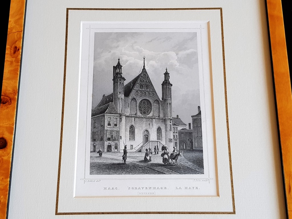 Ludwig Rohbock - Staalgravure - Binnenhof, Den Haag kopen? Bied vanaf 25!