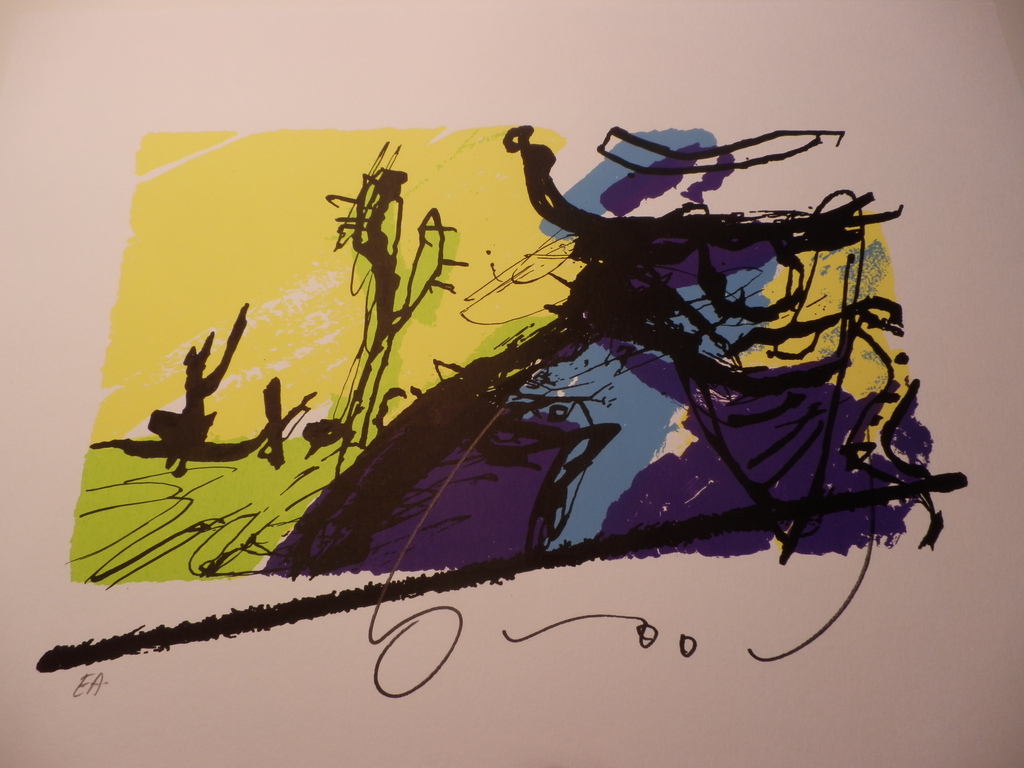 HERMAN BROOD, Gelimiteerde en HANDGESIGNEERDE Zeefdruk BONO verkocht voor € 95!