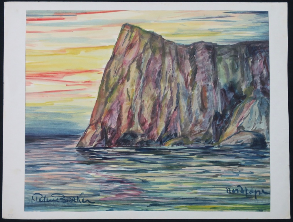 Peter van den Braken: Gouache op papier, Nordkape kopen? Bied vanaf 1!