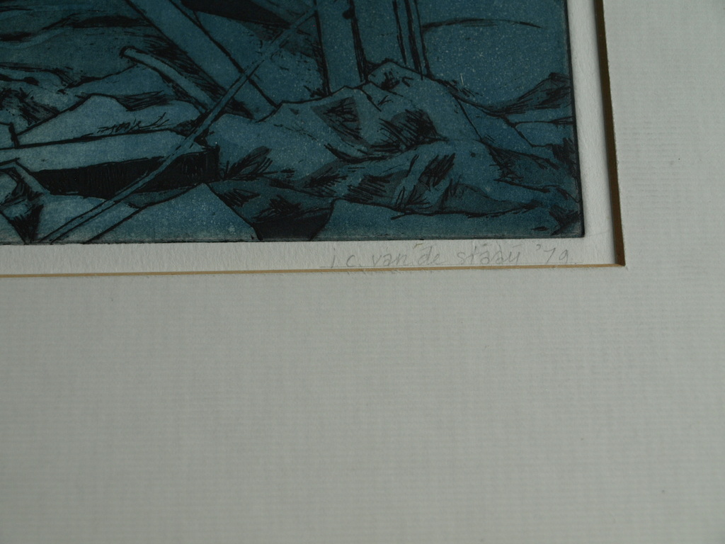 Janneke van de Staaij : Ets & aquatint , Verlaten woning Staatsliedenbuurt –1979 kopen? Bied vanaf 1!