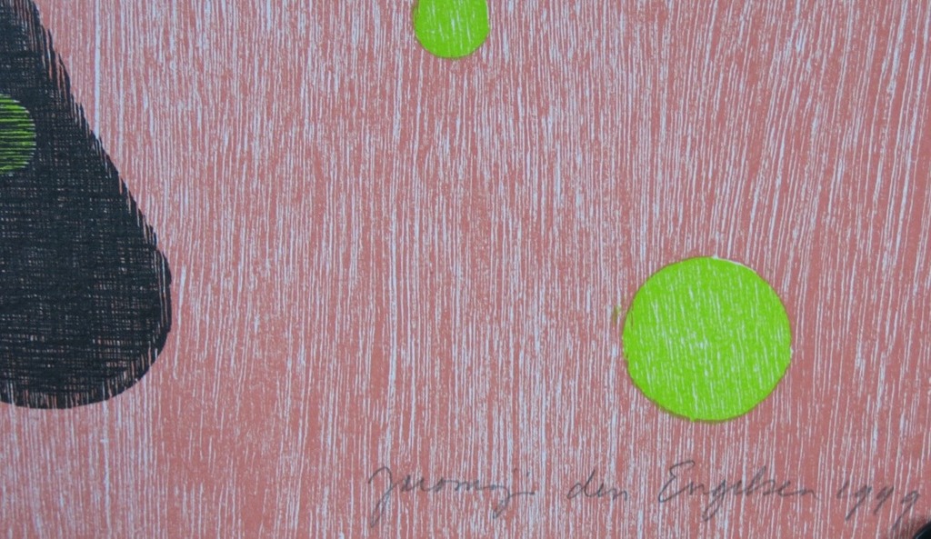 Jacomijn den Engelsen: Houtsnede, Vrouw (rood) kopen? Bied vanaf 20!