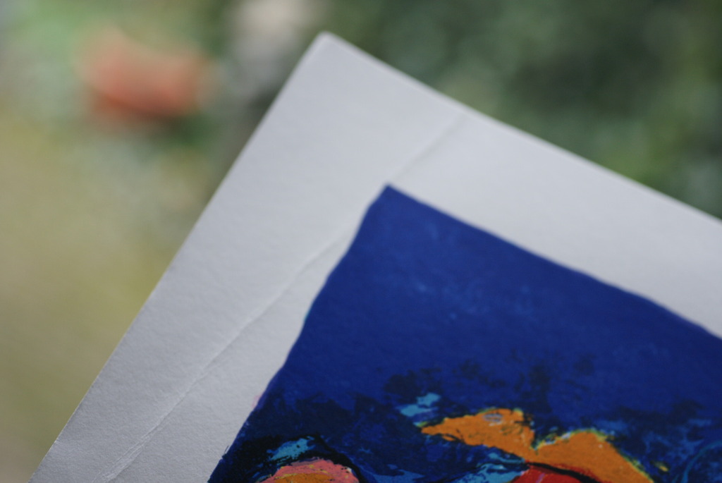 Henk van Vessem - abstract landschap - zeefdruk - jaar: 2001 - hand gesigneerd kopen? Bied vanaf 25!