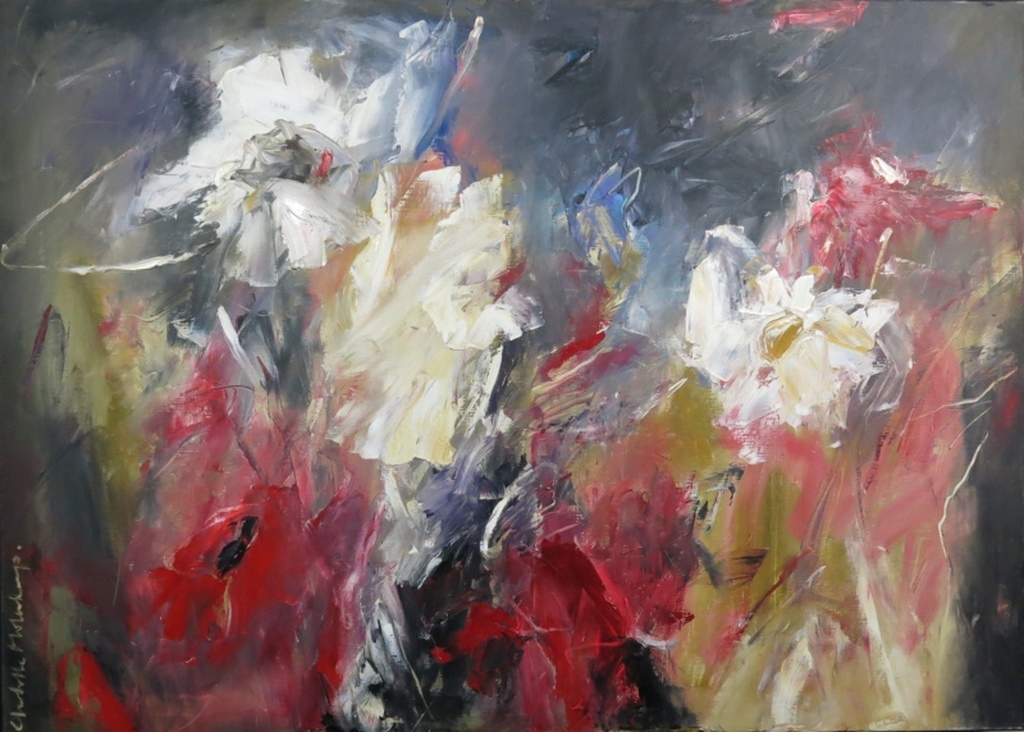 Charlotte Molenkamp: Olieverf op doek, Zonder titel (Zeer groot) verkocht voor € 4278!