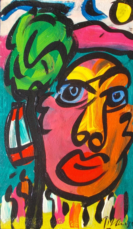 Peter Robert Keil,acryl op hardboard,gesigneerd en gedateerd. kopen? Bied vanaf 95!