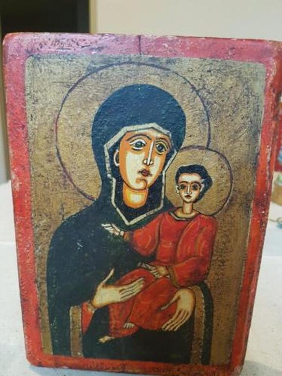 Icona Votiva-Madonna met Jesus-eind 800 kopen? Bied vanaf 10!