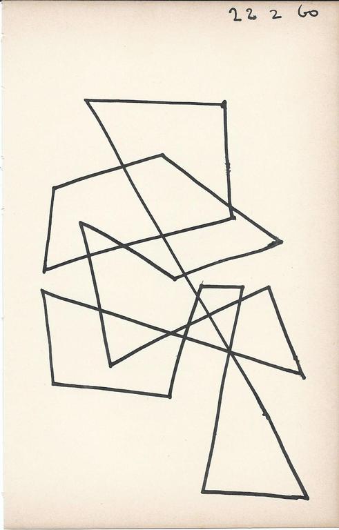 Siep van den Berg : compositie II (originele tekening) kopen? Bied vanaf 1!