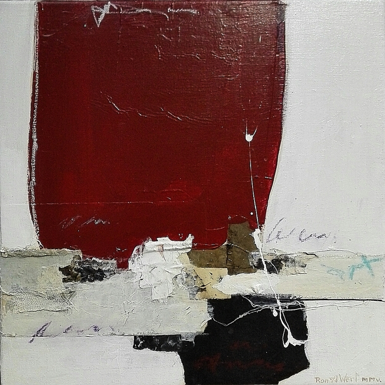 Ron van der Werf, Origineel op linnen in prachtige RVS lijst, echt eenTOP stuk kopen? Bied vanaf 250!