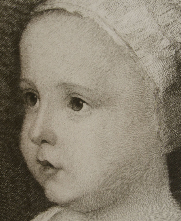 Auguste Danse - ets van kind, naar Anthony van Dyck - rond 1900 kopen? Bied vanaf 85!