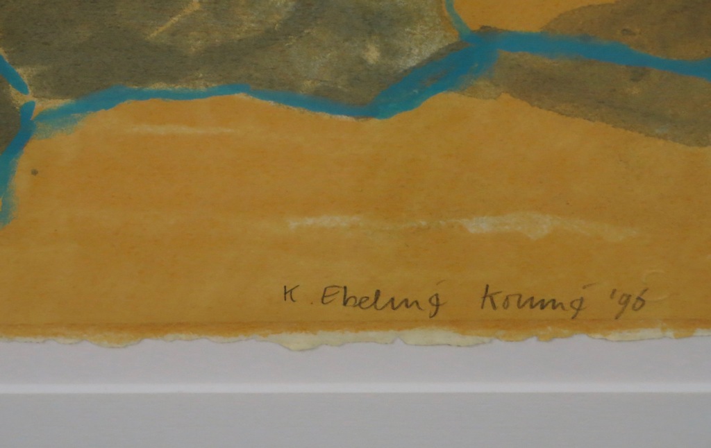 Koen Ebeling Koning: Litho, Twee figuren - Ingelijst kopen? Bied vanaf 35!