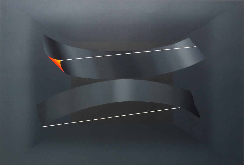 Kenji Nagai - Harmonisch abstract, zeefdruk (groot) verkocht voor € 95!