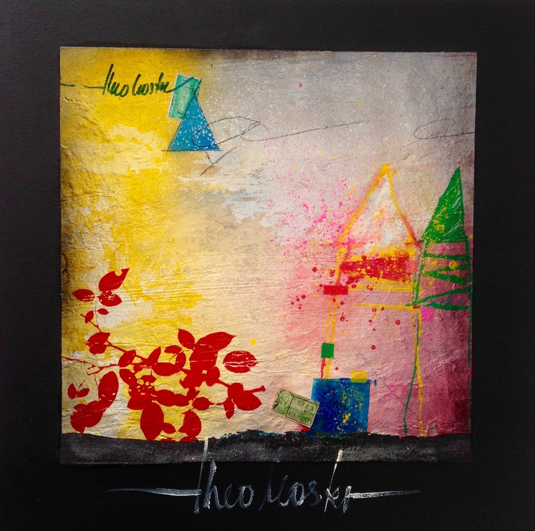 Theo koster, schilderij, walk on the bright side. verkocht voor € 50!