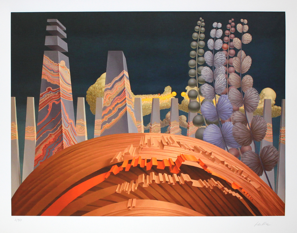 WOLFGANG HUTTER. Prachtige Glicee van zijn sprookjesachtige werk. Oplage 50.  kopen? Bied vanaf 67!