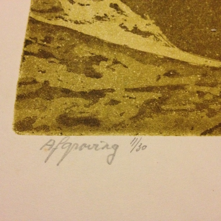 Antony van Lieshout (1943), Afgraving, kleurets, 1969-1970  kopen? Bied vanaf 25!