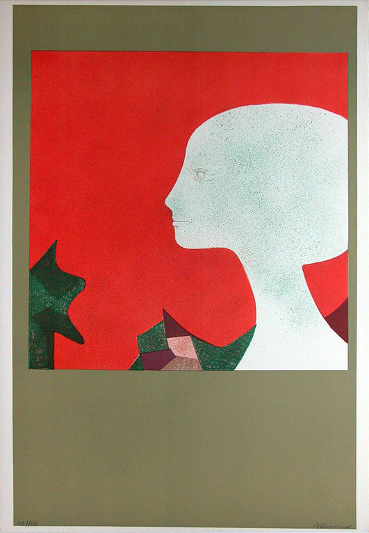 André Minaux, ‘Profil de jeune fille’ - handgesigneerde litho – oplage 120 kopen? Bied vanaf 69!