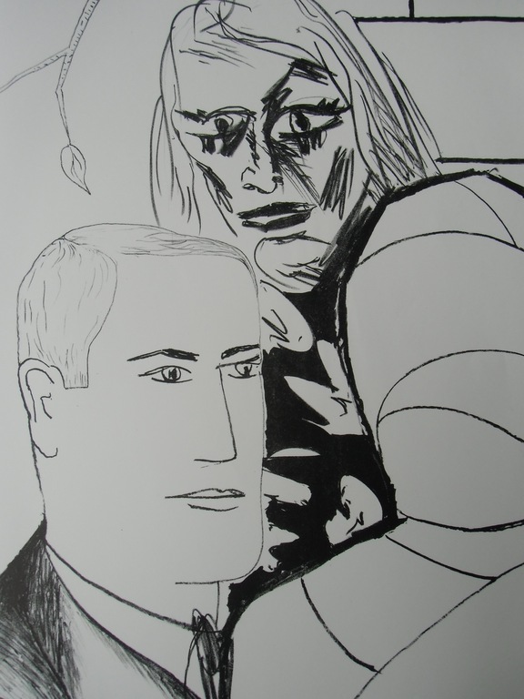 VREEMD / GROTE LITHO VAN ALPHONS FREYMUTH kopen? Bied vanaf 50!