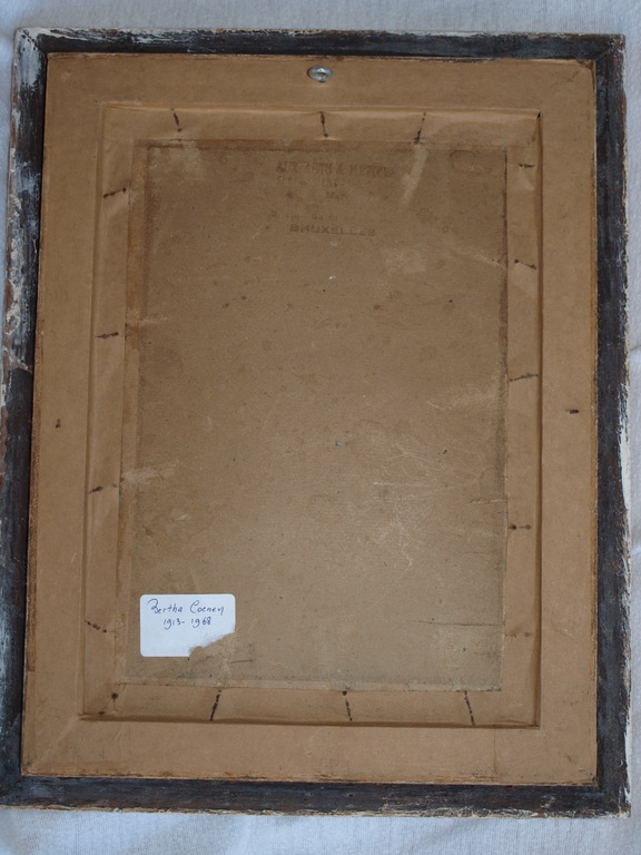 Bertha Coenen (1913-1968) – Aquarel – Moeder met kinderen – Gesigneerd – ca 1950 kopen? Bied vanaf 45!