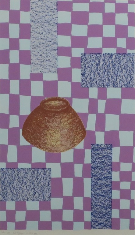 Bob Negrijn: Zeefdruk, Oktober prent - Ingelijst kopen? Bied vanaf 20!