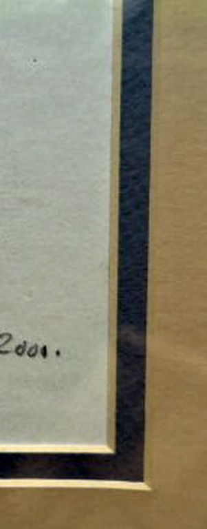 "Zonnig naakt" - combi pentekening aquarel - ingelijst - signering onduidelijk kopen? Bied vanaf 1!