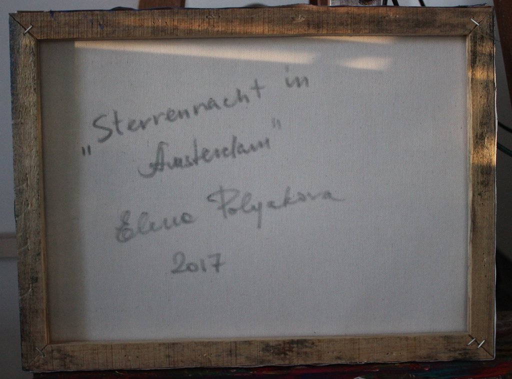 Elena Polyakova:  Sterrennacht in Amsterdam , Gemengde techniek kopen? Bied vanaf 65!