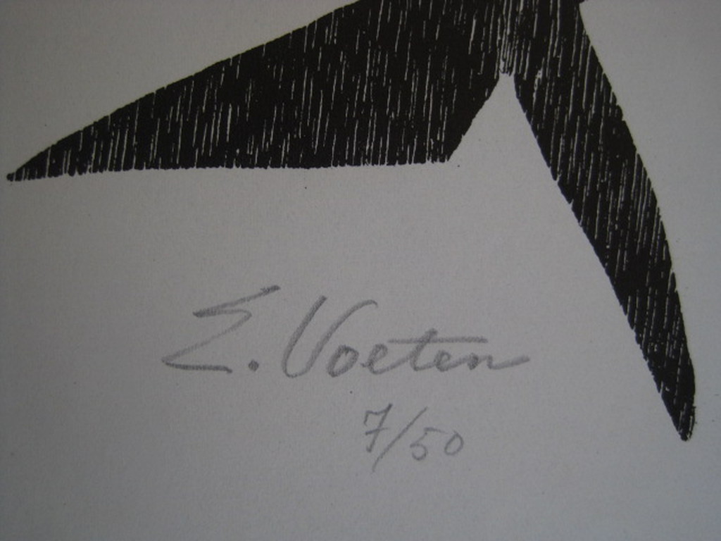 Zeldzaam Grafisch werk van Emile Voeten Orig. houtsnede voor Creatie 1952 kopen? Bied vanaf 1!