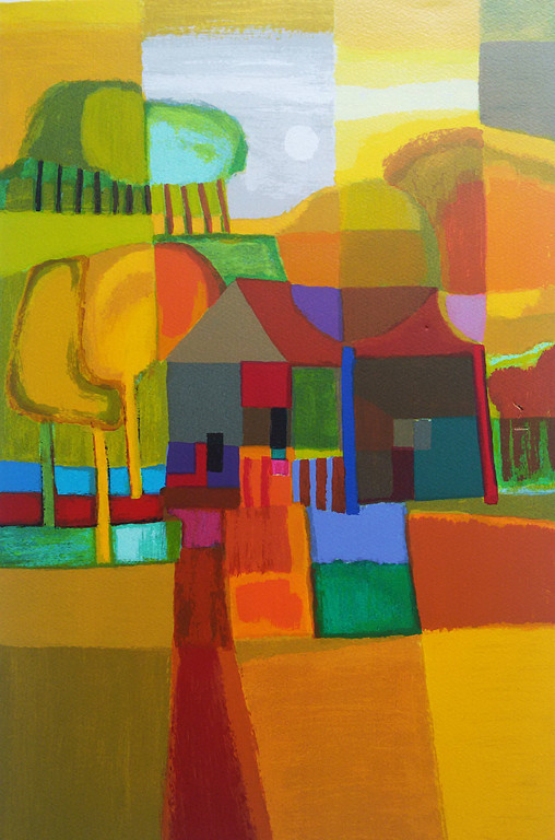 Ton Schulten - Zonovergoten, zeefdruk (ingelijst) verkocht voor € 195!