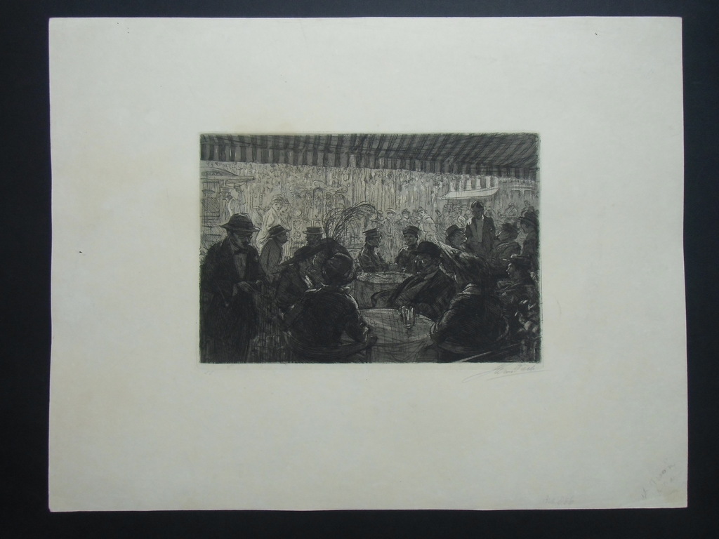 CAFE-SCENE  ///  ETS VAN HENRI CHRISTIAAN PIECK kopen? Bied vanaf 90!