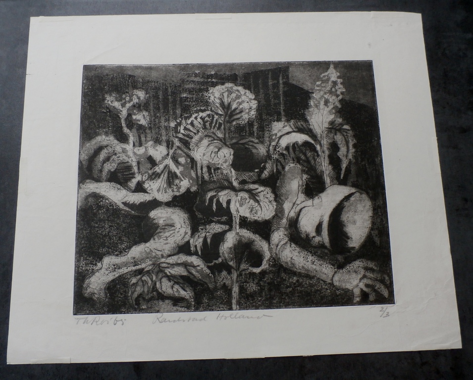 Theo Ros - ets -  Titel: "Randstad Holland" - 1965 kopen? Bied vanaf 45!