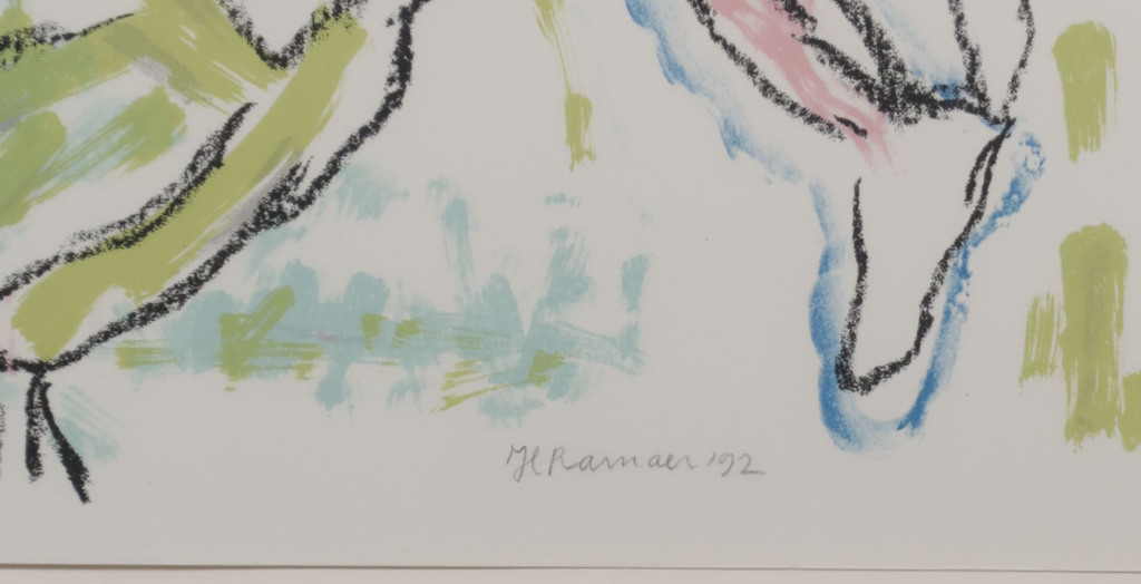 Hanny Ramaer: Zeefdruk, Z.T. - Ingelijst kopen? Bied vanaf 1!