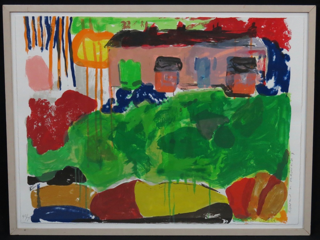 Cees Dolk: Zeefdruk, Roerend en onroerend 7 -Ingelijst  kopen? Bied vanaf 50!