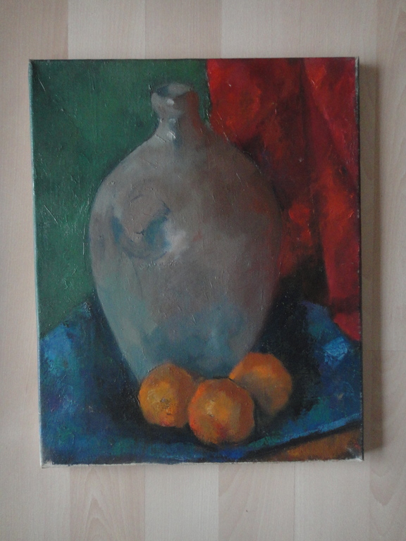 2x Hollandse school - olieverf op doek - stillevens met duif en aardewerk pot kopen? Bied vanaf 1!