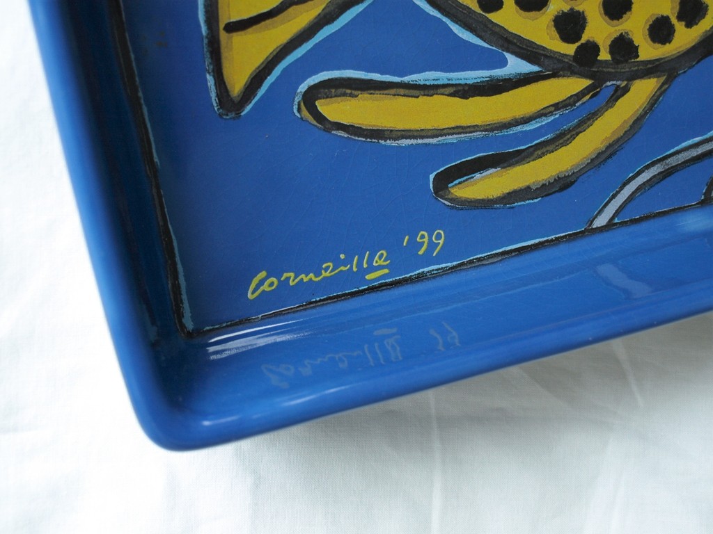 Corneille : Aardewerk,  Ovenschaal – Vis - 1999  kopen? Bied vanaf 1!