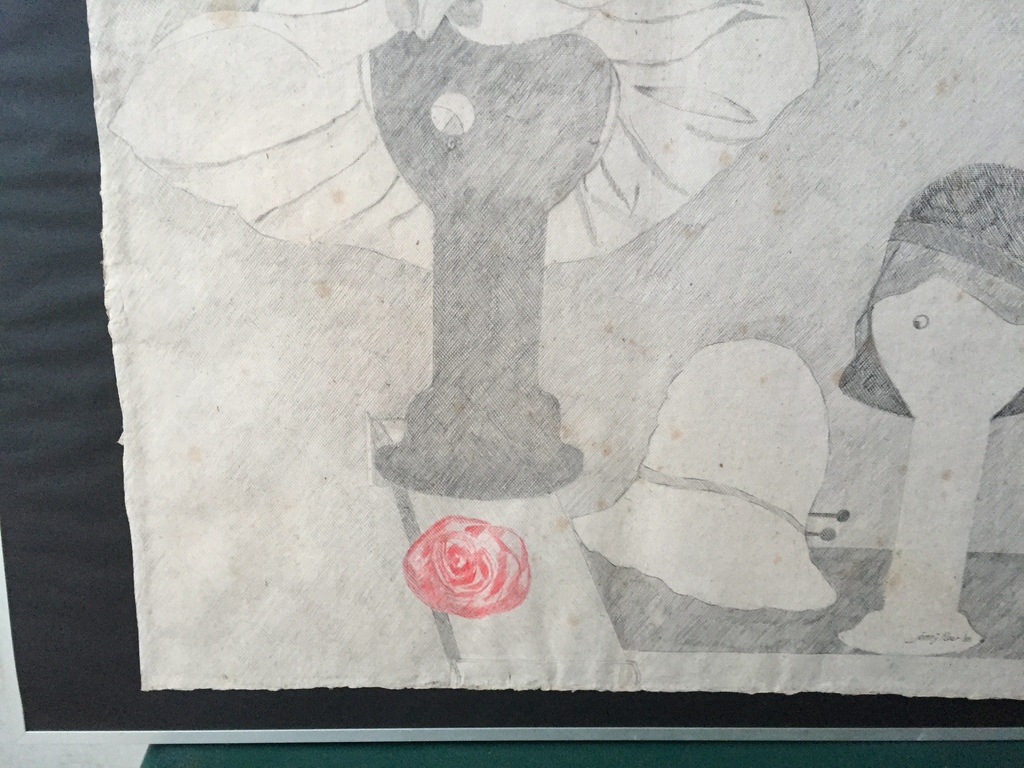 Jenny Fleur - Potlood, pastel, conté 1985 - Vormenspel 3 kopen? Bied vanaf 1!