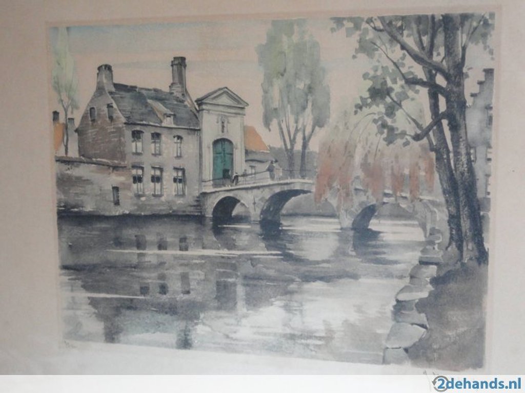 Roger Hebbelinck: ets Begijnhofbrug Brugge kopen? Bied vanaf 30!