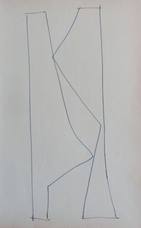 SIEP VAN DEN BERG ORIGINELE INKTTEKENING ,,COMPOSITIE,, uit 1959 verkocht voor € 35!