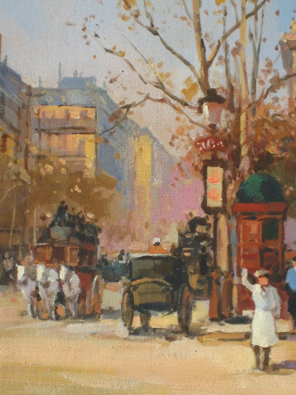 Jean Forain (1947-). Marouflage. Parijs. kopen? Bied vanaf 125!