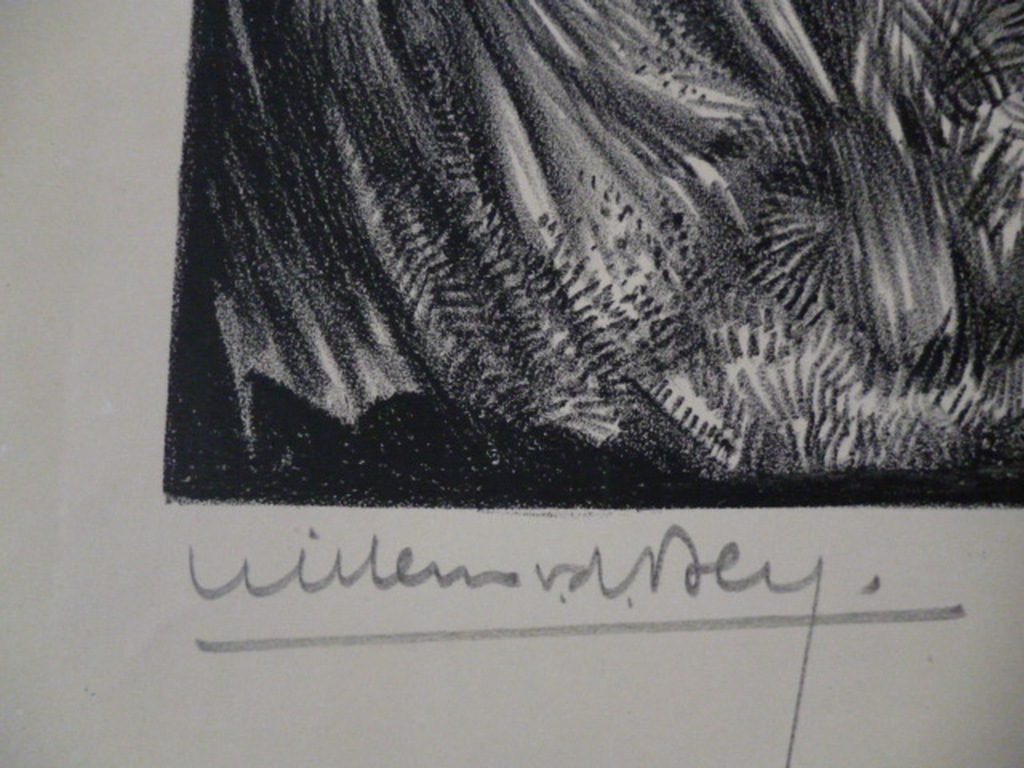 Willem van den Berg - litho - Oogstende boeren kopen? Bied vanaf 40!