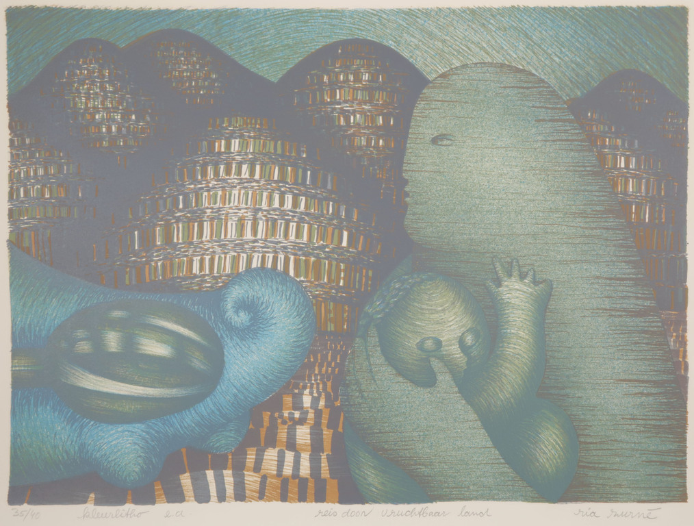 Ria Zurne: Litho, Reis door vruchtbaar land kopen? Bied vanaf 1!