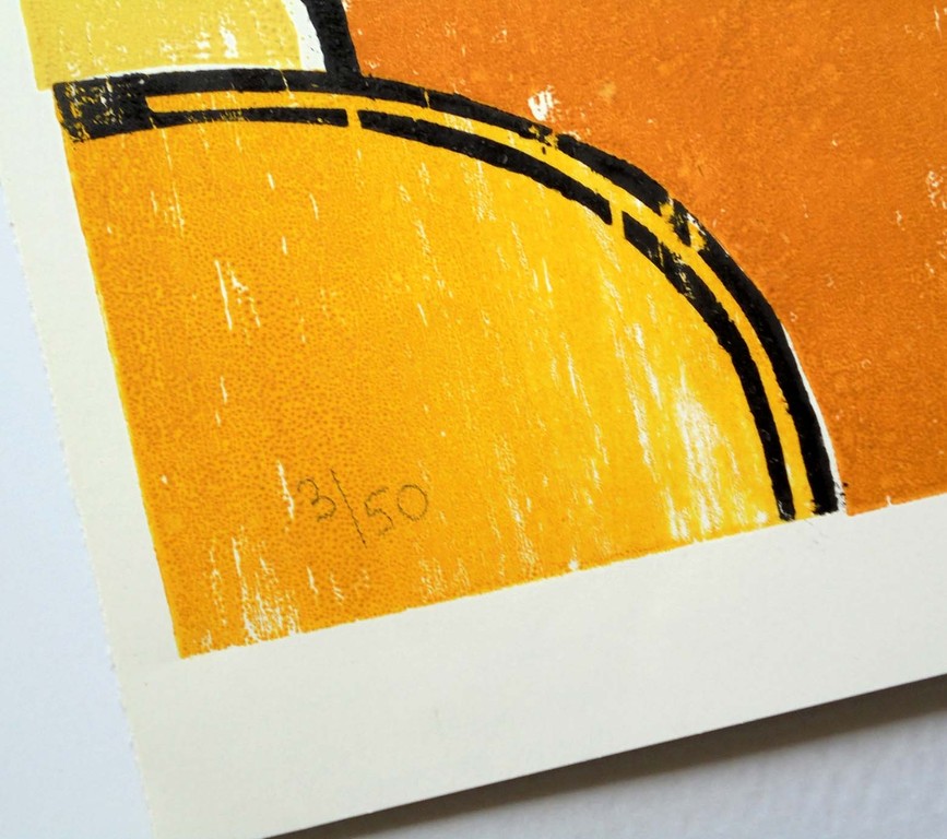 Martien Versteegen - Compositie met Potten - originale Houtsnede-1995 oplage 50 kopen? Bied vanaf 45!