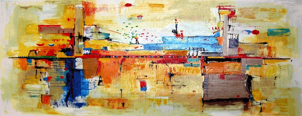 Schaap Nicole - hand gesigneerde zeefdruk - lever du soleil - 2005 verkocht voor € 90!