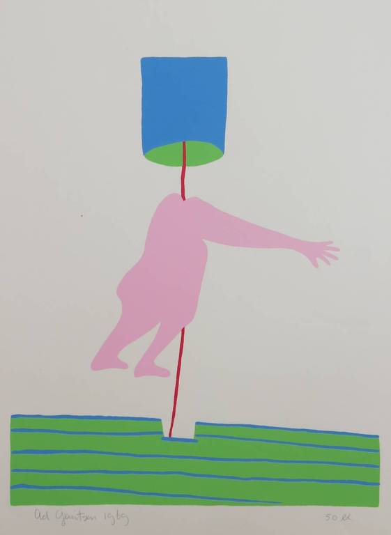 Ad Gerritsen: Zeefdruk, Acrobaat verkocht voor € 50!