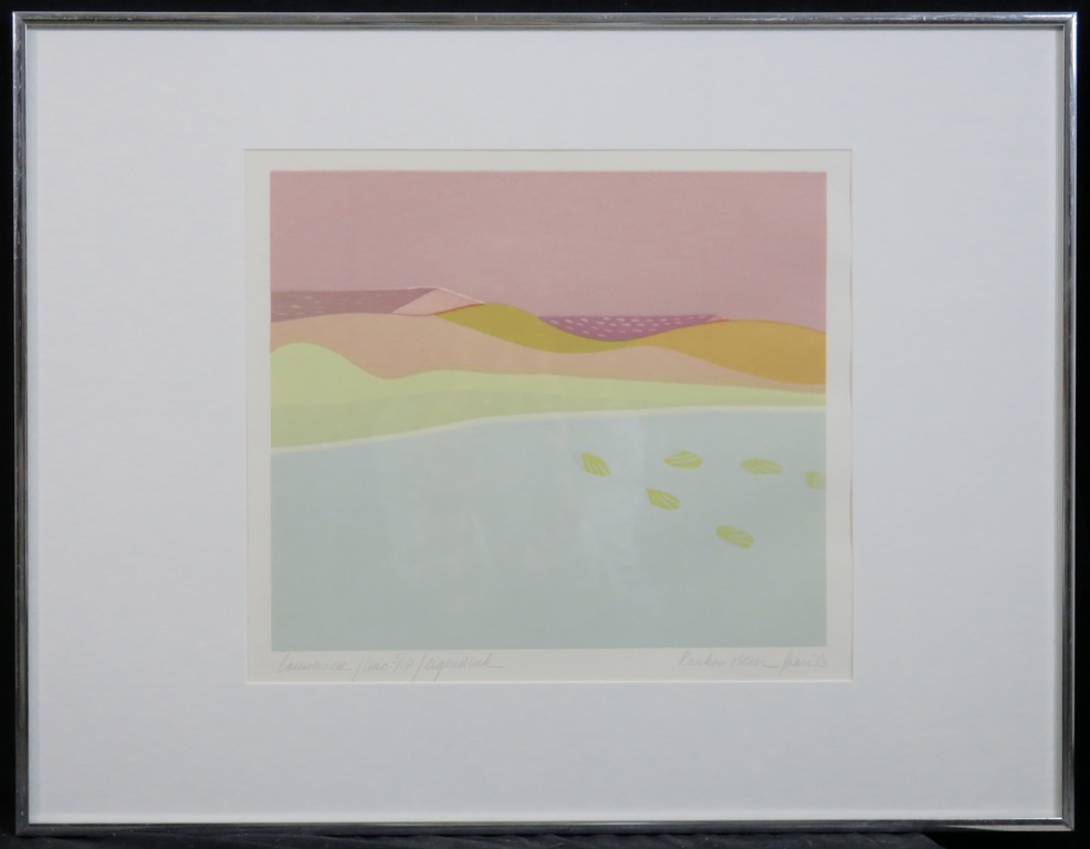 Harr Scheffer: Lino, Lauwerzee - Ingelijst verkocht voor € 40!
